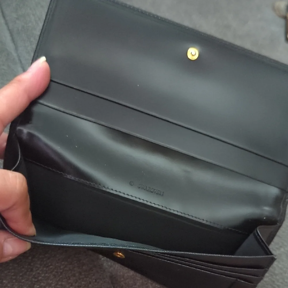 @*Black Studded Clutch